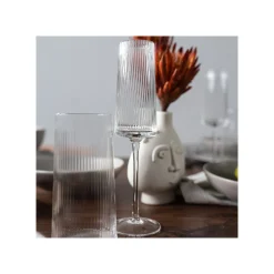 KARE Design Flûtes à Champagne Riffle Set De 6 ^ Vaisselle