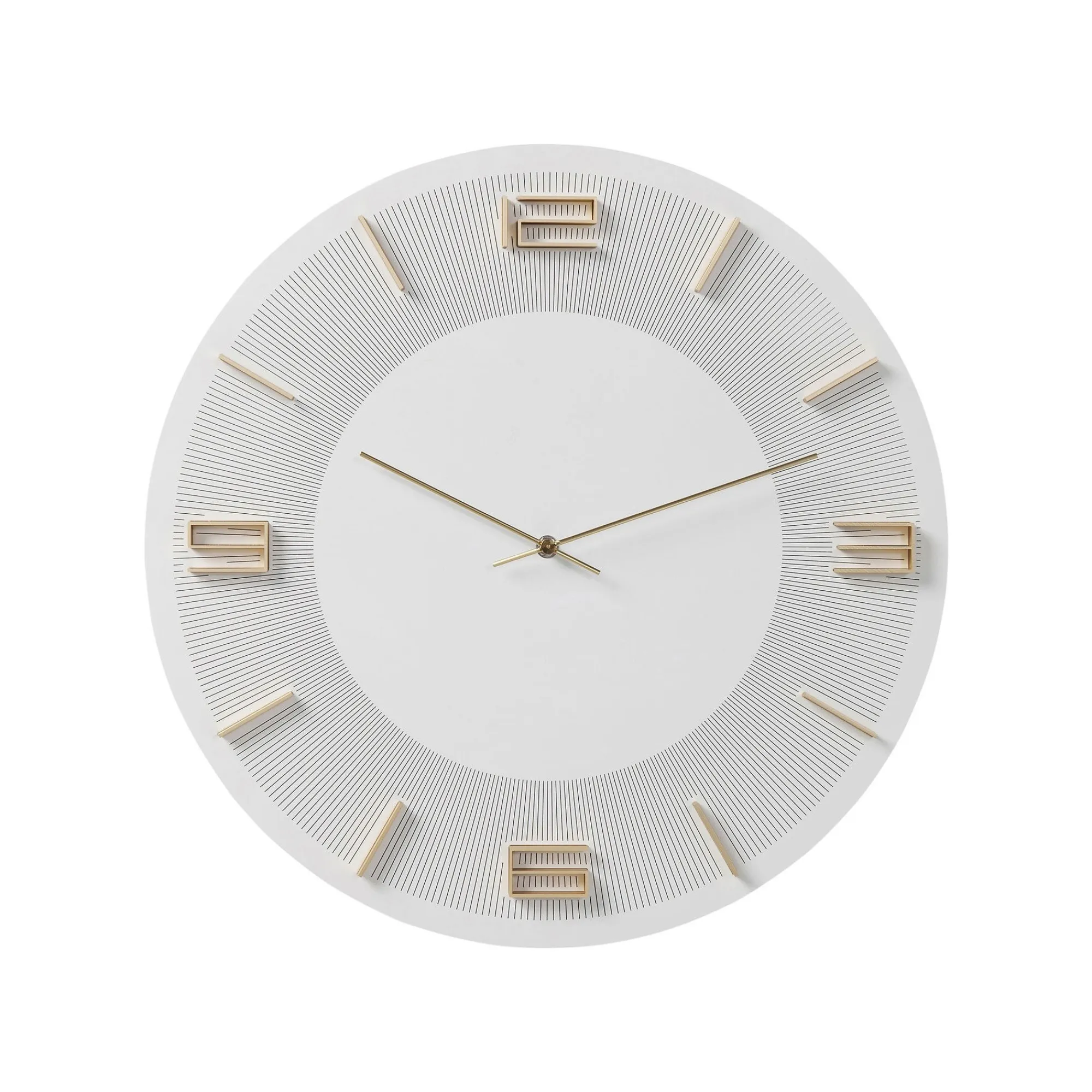 KARE Design Horloge Murale Leonardo Blanche Et Dorée ^ Horloge