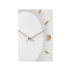 KARE Design Horloge Murale Leonardo Blanche Et Dorée ^ Horloge