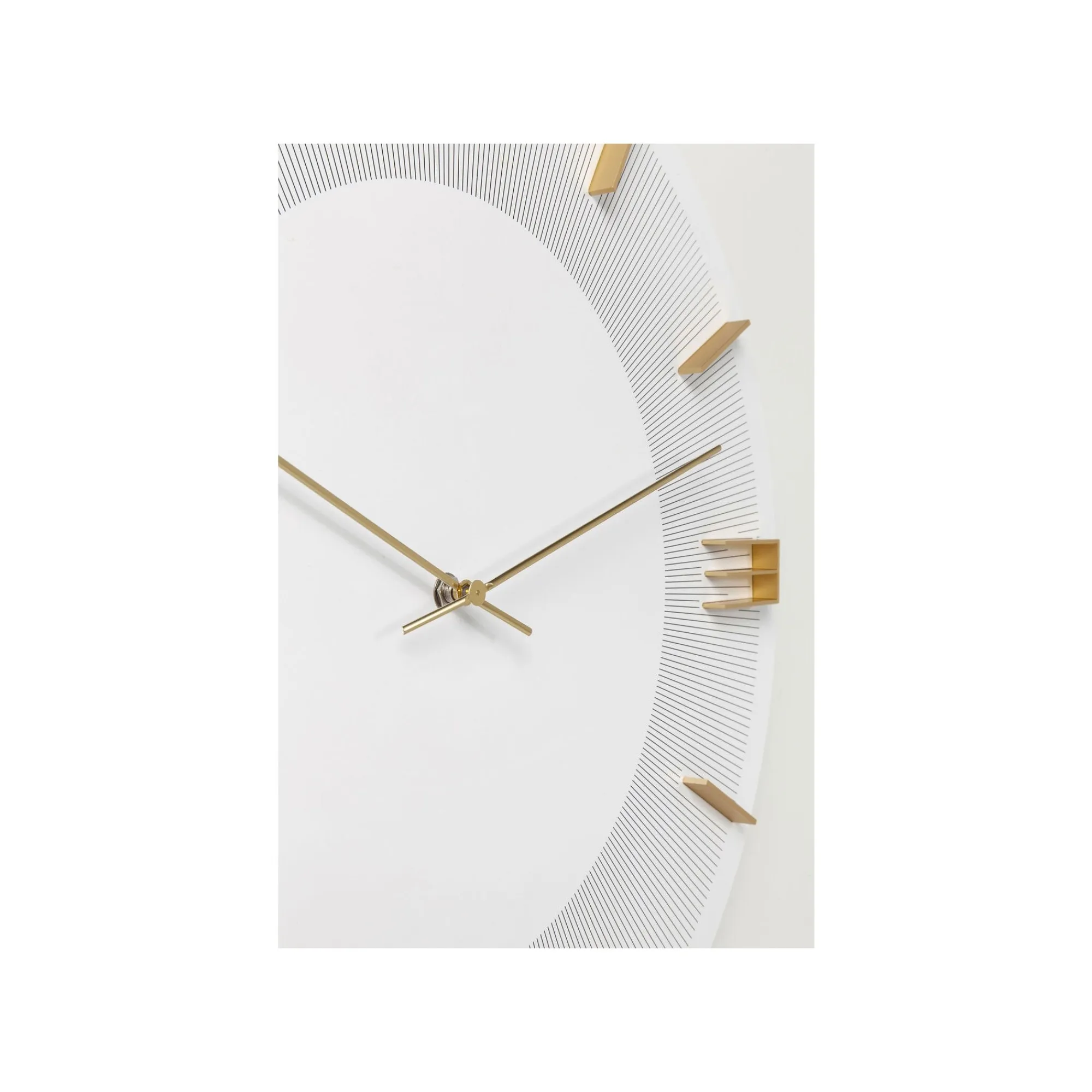KARE Design Horloge Murale Leonardo Blanche Et Dorée ^ Horloge