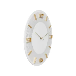 KARE Design Horloge Murale Leonardo Blanche Et Dorée ^ Horloge