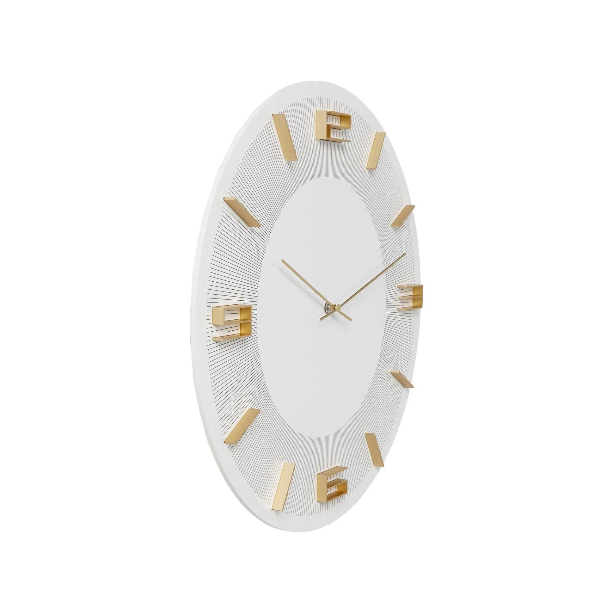 KARE Design Horloge Murale Leonardo Blanche Et Dorée ^ Horloge