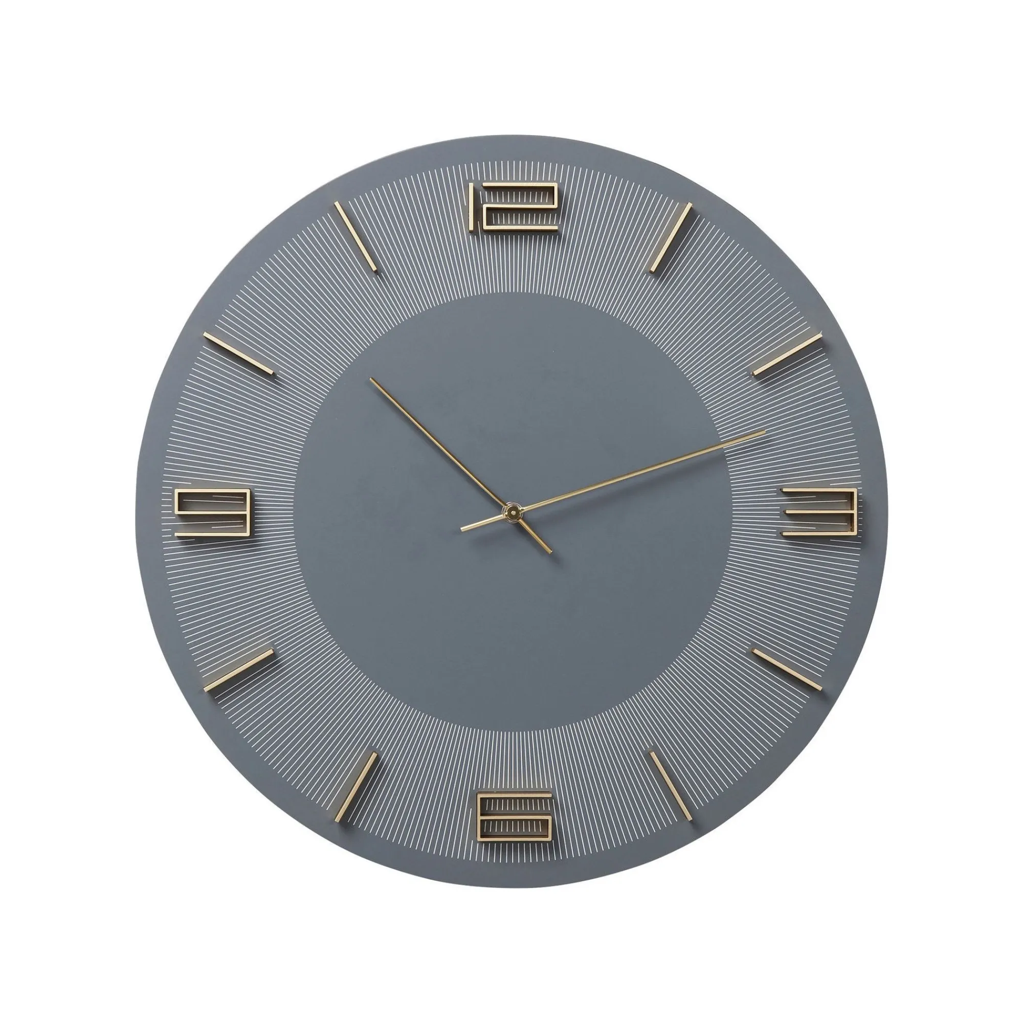 KARE Design Horloge Murale Leonardo Grise Et Dorée ^ Horloge