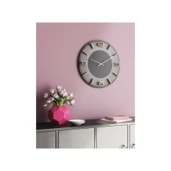 KARE Design Horloge Murale Leonardo Grise Et Dorée ^ Horloge