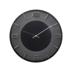 KARE Design Horloge Murale Leonardo Noire Et Dorée ^ Horloge