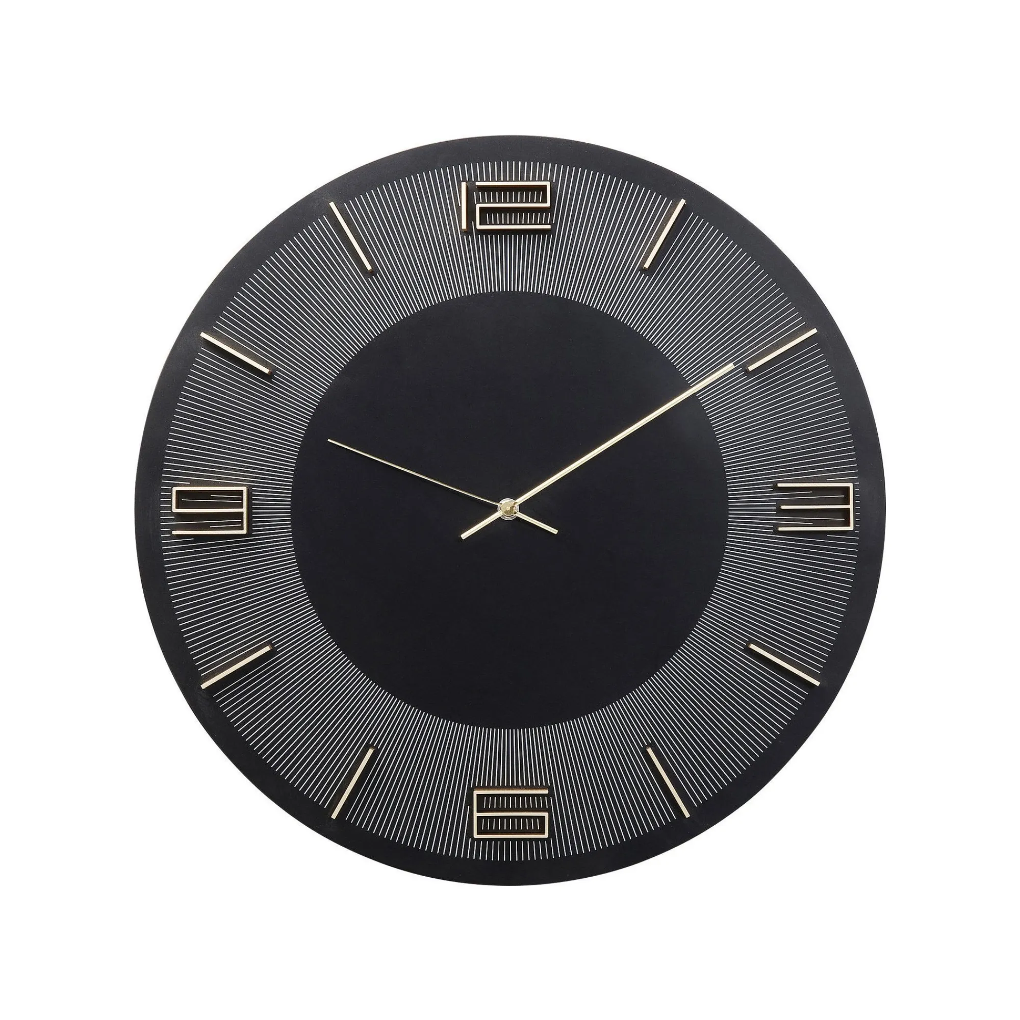 KARE Design Horloge Murale Leonardo Noire Et Dorée ^ Horloge