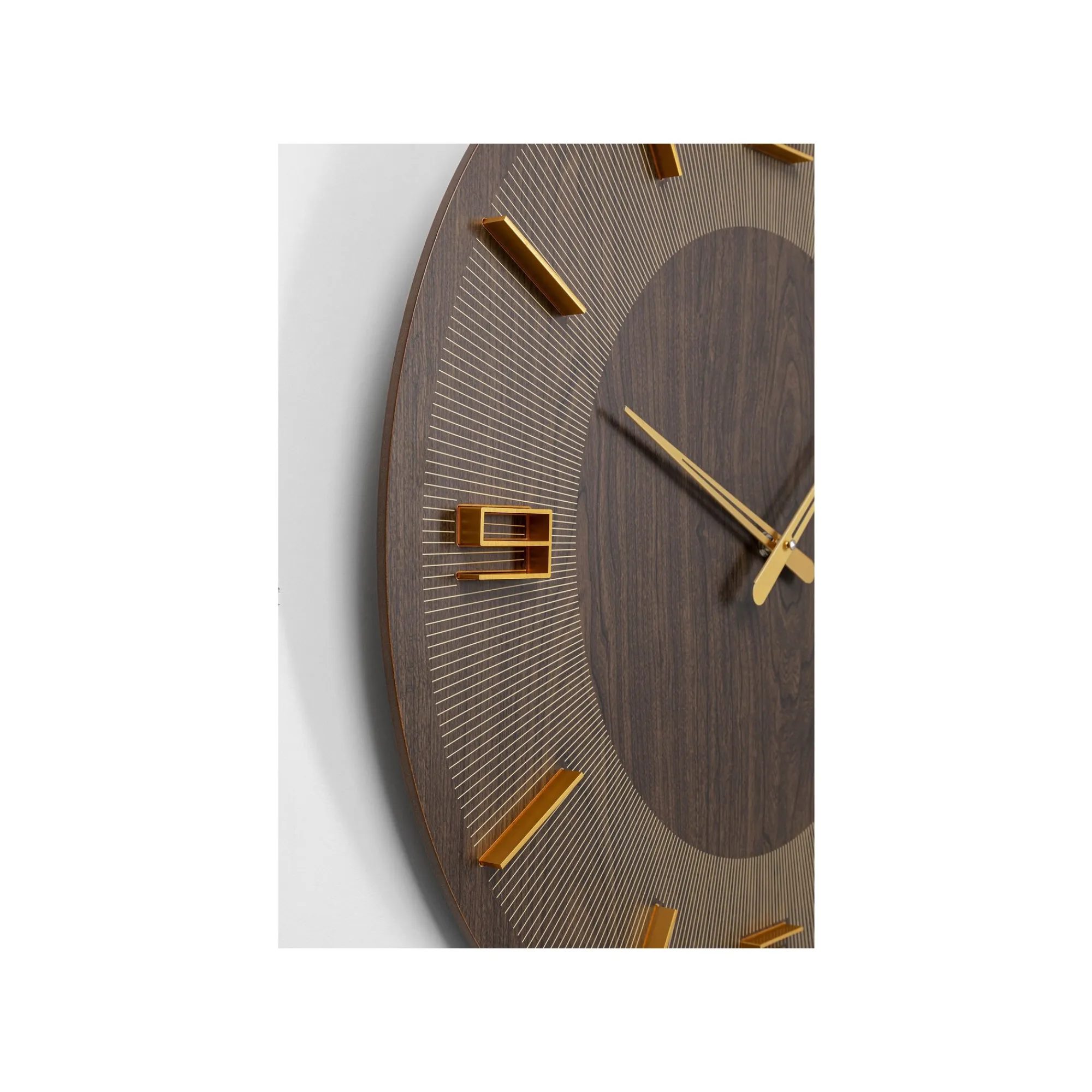 KARE Design Horloge Murale Levi 60cm Marron ^ Horloge