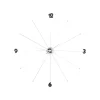 KARE Design Horloge Murale Umbrella Chrome Et Noire ^ Horloge