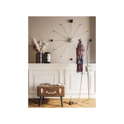 KARE Design Horloge Murale Umbrella Chrome Et Noire ^ Horloge