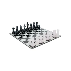 KARE Design Jeu D'échecs Transparent 60x60cm ^ Jeu