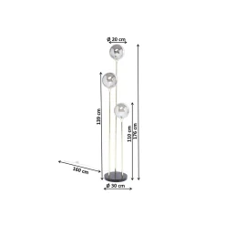 KARE Design Lampadaire Al Capone 176cm ^ Lampadaire