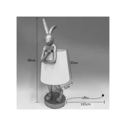 KARE Design Lampadaire Animal Lapin Doré 88cm ^ Lampadaire