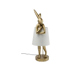 KARE Design Lampadaire Animal Lapin Doré 88cm ^ Lampadaire