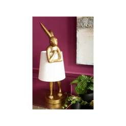 KARE Design Lampadaire Animal Lapin Doré 88cm ^ Lampadaire