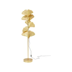 KARE Design Lampadaire Feuilles De Ginkgo Dorées 160cm ^ Lampadaire