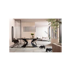 KARE Design Lampadaire Five Fingers 201cm Noir Mat ^ Lampadaire