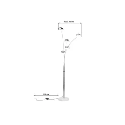 KARE Design Lampadaire Five Fingers Duo 200cm ^ Lampadaire