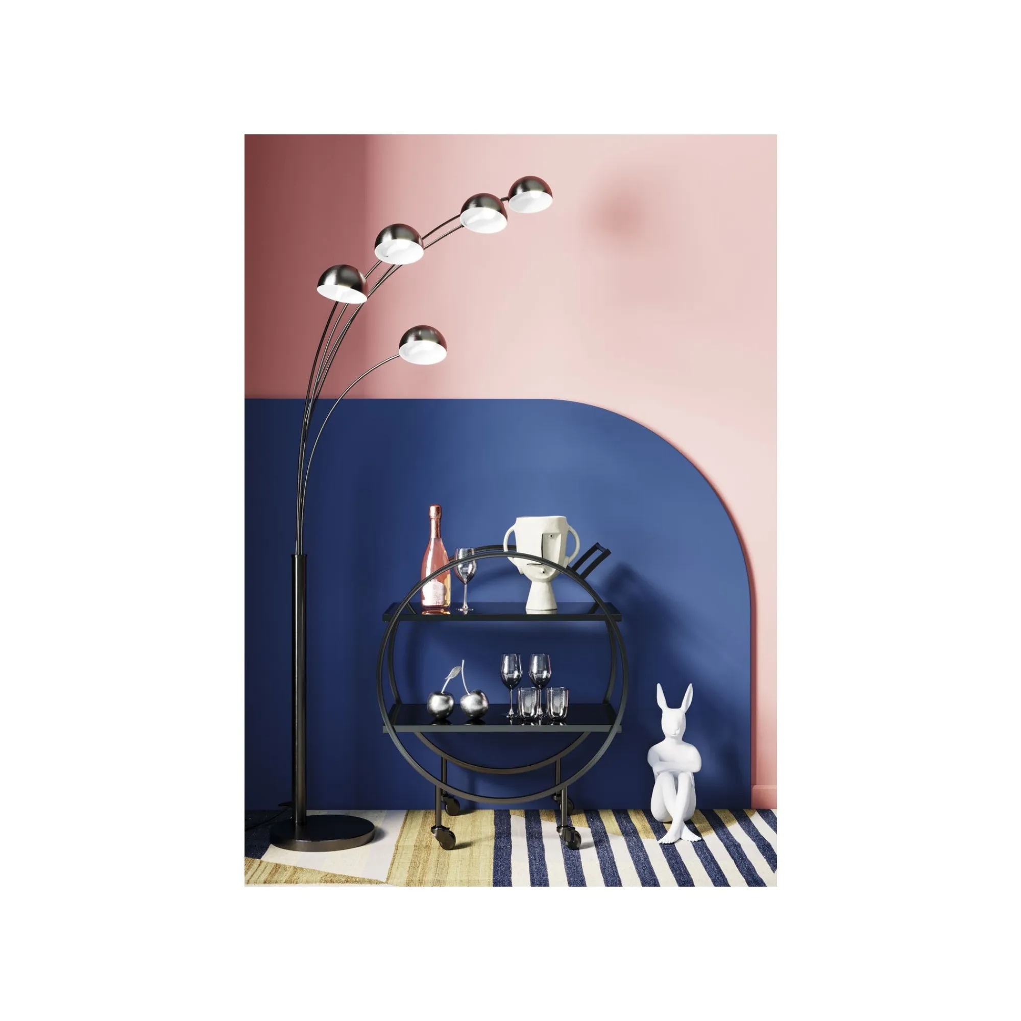 KARE Design Lampadaire Lounge Five Fingers Economy 201cm ^ Lampadaire