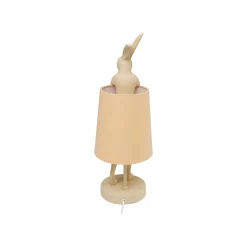 KARE Design Lampe Animal Lapin Beige Et Pêche 50cm ^ Lampe De Table