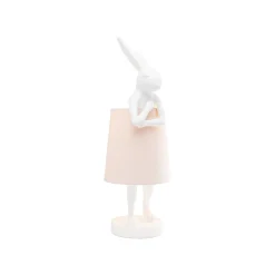 KARE Design Lampe Animal Lapin Blanche Et Rose 50cm ^ Lampe De Table
