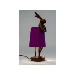 KARE Design Lampe Animal Lapin Bordeaux Et Violette 50cm ^ Lampe De Table
