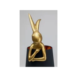 KARE Design Lampe Animal Lapin Dorée Et Noire 68cm ^ Lampe De Table