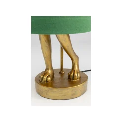 KARE Design Lampe Animal Lapin Dorée Et Verte 68cm ^ Lampe De Table