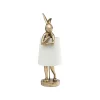 KARE Design Lampe Animal Lapin Dorée Et Beige 50cm ^ Lampe De Table