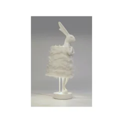 KARE Design Lampe Animal Lapin Fluff Blanc 68cm ^ Lampe De Table