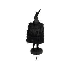 KARE Design Lampe Animal Lapin Fluff Noir 50cm ^ Lampe De Table