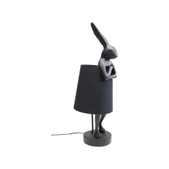 KARE Design Lampe Animal Lapin Noire 68cm ^ Lampe De Table