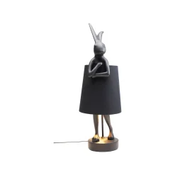 KARE Design Lampe Animal Lapin Noire 68cm ^ Lampe De Table