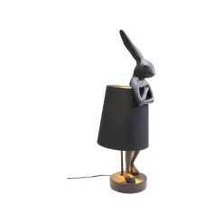 KARE Design Lampe Animal Lapin Noire 68cm ^ Lampe De Table