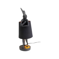 KARE Design Lampe Animal Lapin Noire 50cm ^ Lampe De Table