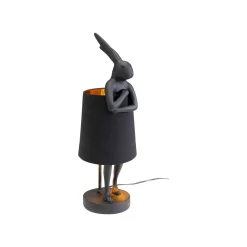 KARE Design Lampe Animal Lapin Noire 50cm ^ Lampe De Table