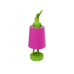 KARE Design Lampe Animal Lapin Verte Et Rose 50cm ^ Lampe De Table