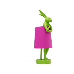 KARE Design Lampe Animal Lapin Verte Et Rose 50cm ^ Lampe De Table