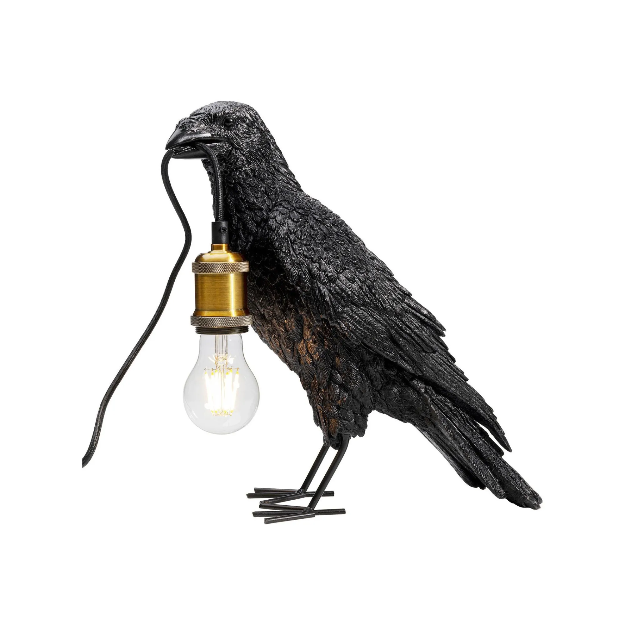 KARE Design Lampe Corbeau Noir ^ Lampe De Table