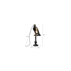 KARE Design Lampe Corbeau Noir Perché ^ Lampe De Table