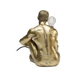KARE Design Lampe Homme Assis Doré ^ Lampe De Table