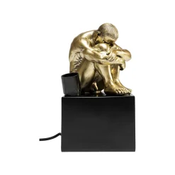 KARE Design Lampe Homme Recroquevillé Doré ^ Lampe De Table