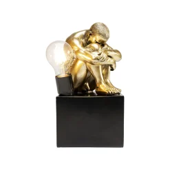 KARE Design Lampe Homme Recroquevillé Doré ^ Lampe De Table