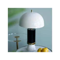 KARE Design Lampe Josy Blanche Et Noire ^ Lampe De Table