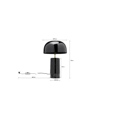 KARE Design Lampe Loungy Noire ^ Lampe De Table