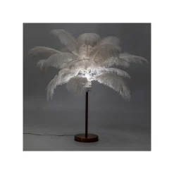 KARE Design Lampe Plumes Blanches ^ Lampe De Table