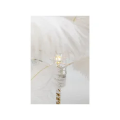 KARE Design Lampe Plumes Blanches ^ Lampe De Table