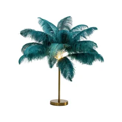 KARE Design Lampe Plumes Vertes ^ Lampe De Table
