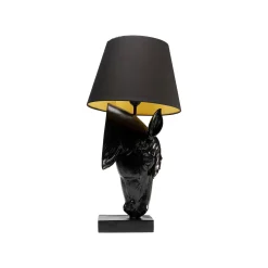 KARE Design Lampe Tête De Cheval Noire ^ Lampe De Table