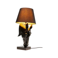 KARE Design Lampe Tête De Cheval Noire ^ Lampe De Table