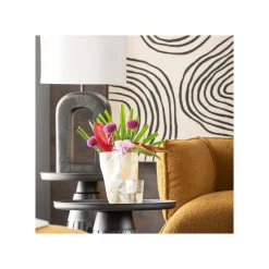 KARE Design Lampe Tube 79cm Noire Et Blanche ^ Lampe De Table